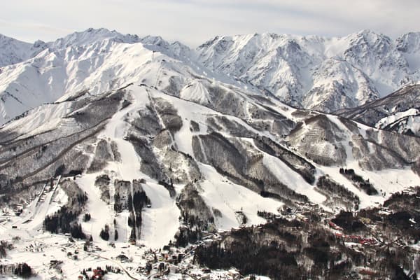 白馬八方尾根滑雪場景色 2