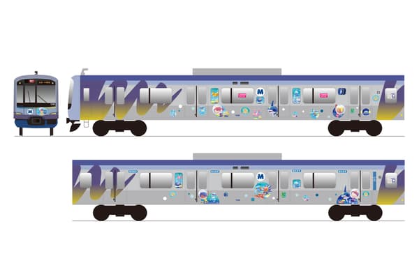 塗裝列車車廂內細節