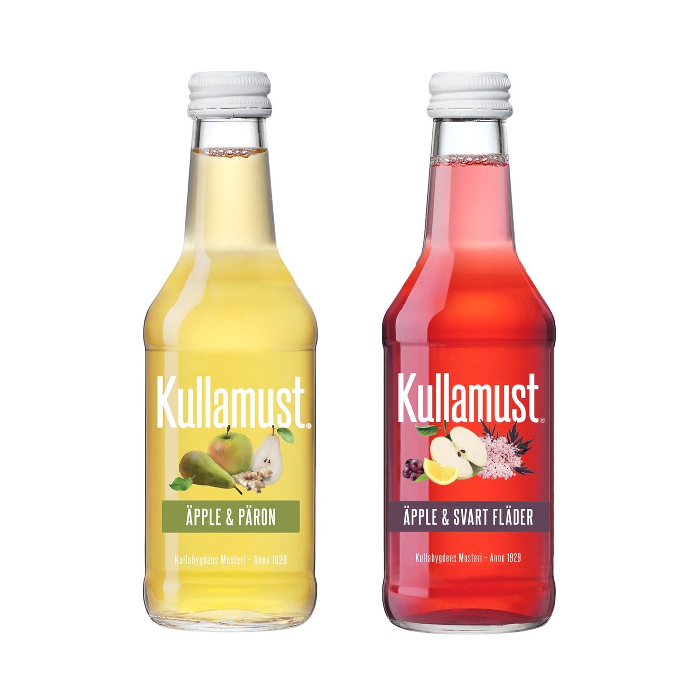 Botellas de zumo de manzana