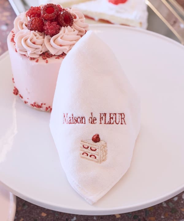Shortcake Embroidered Towel Handkerchief
