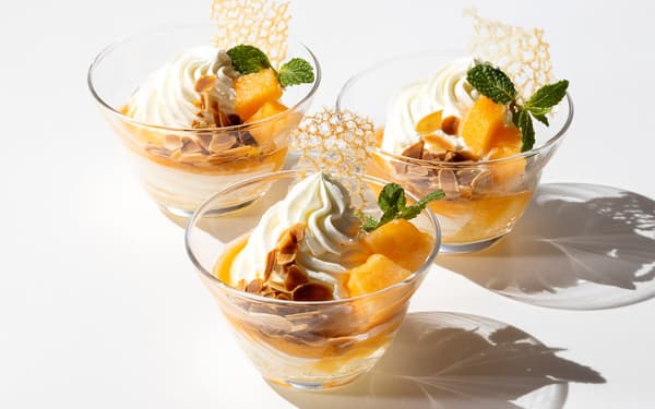 Hokkaido melon mini parfait
