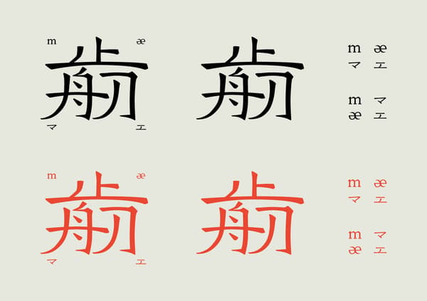 Variations of the mae logo