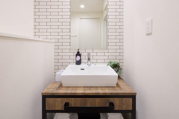 Zona de lavabo en Minn Naha Miebashi