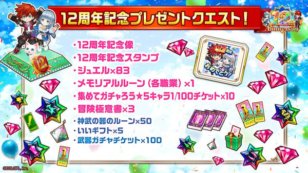12th Anniversary Present Quest