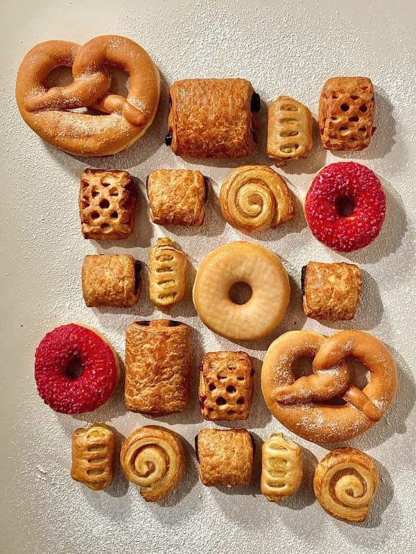 Freshly baked Arisuta pastries