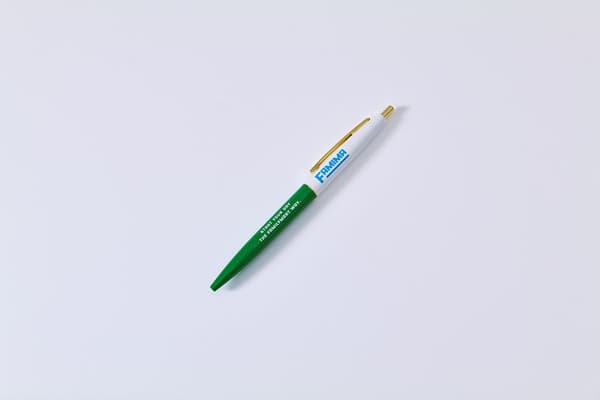 Ballpoint Pen, White x Green