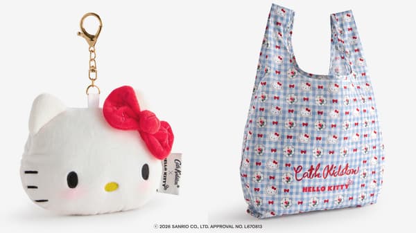 Cath Kidston × Hello Kitty 环保袋+玩偶收纳袋