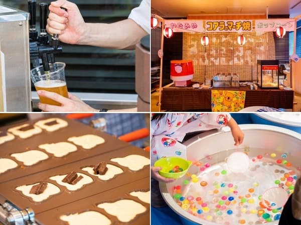 Nostalgic festival stalls and drinks (photo from the 2025 summer festival)