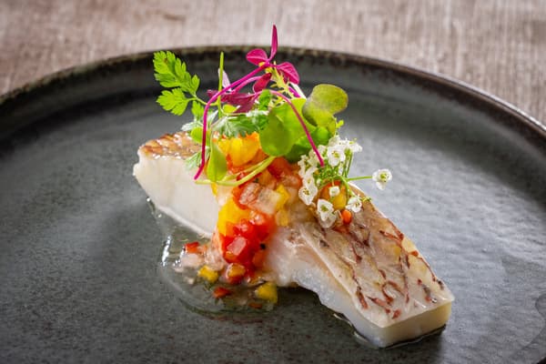 Steamed Red Snapper with Ravigote Sauce