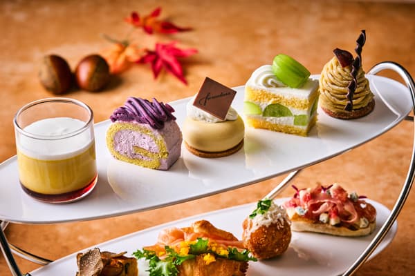 Dulces del té de la tarde de otoño en Fiorentina, Grand Hyatt Tokyo