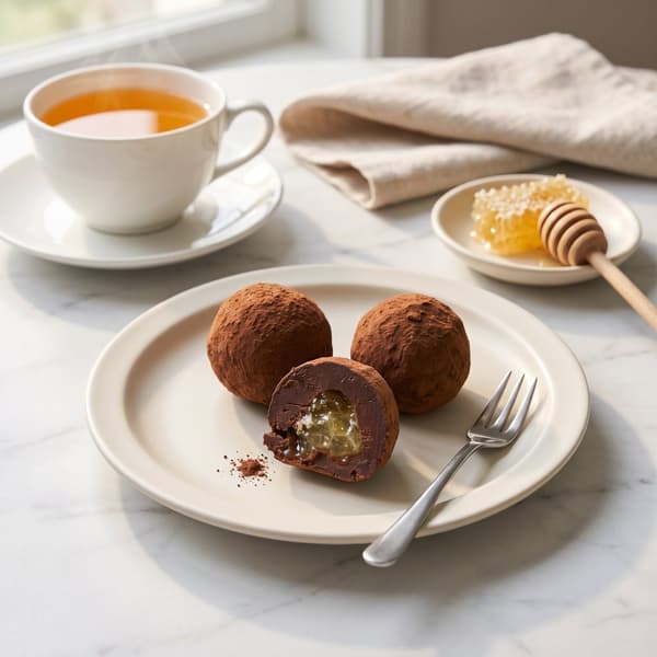 Rich Chocolate with Melting Comb Honey