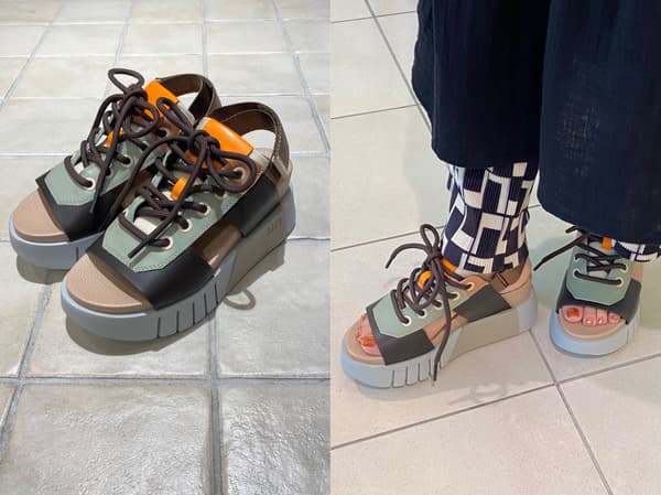 7.5cm 힐의 UNITED NUDE 레이스업 샌들