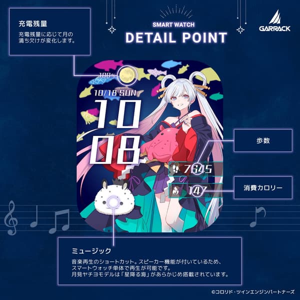 Jam tangan pintar Cosmic Princess Kaguya!, model Yachiyo Tsukimi