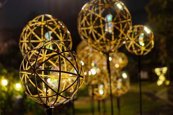 Bamboo ball wind spinner