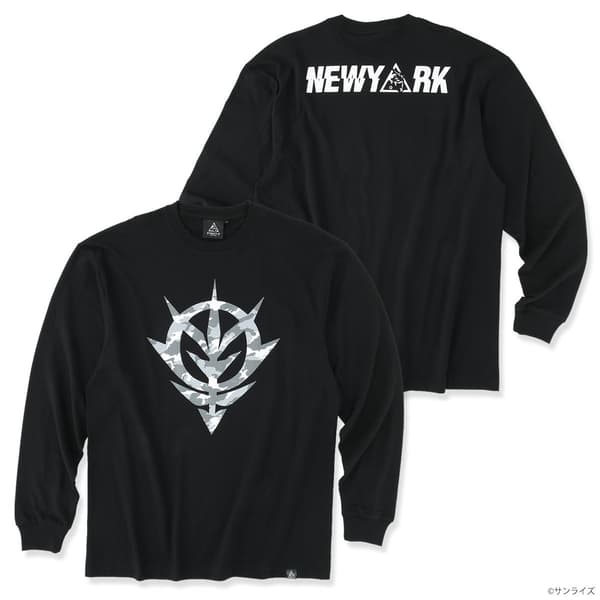 Camiseta de manga larga de Mobile Suit Gundam de STRICT-G NEW YARK, diseño de emblema de camuflaje del Principado de Zeon (3)