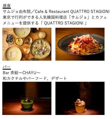 Lunch and bar offerings