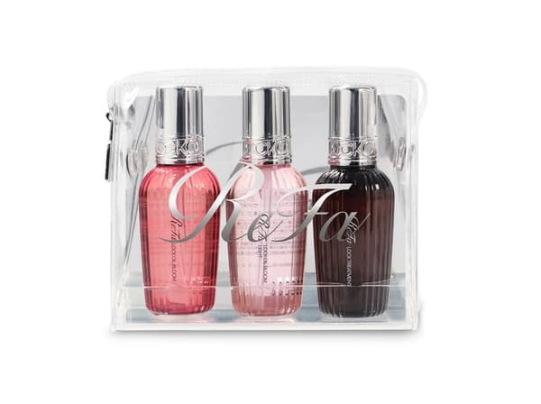 ReFa LOCK SERIES MINI BOTTLE SET BLOOM — three products