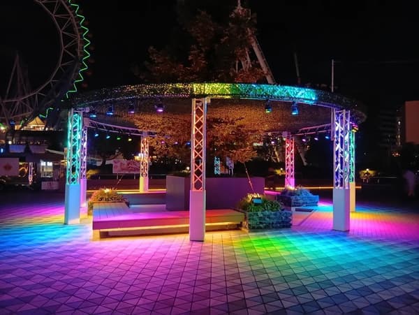 中央公園燈光秀細節