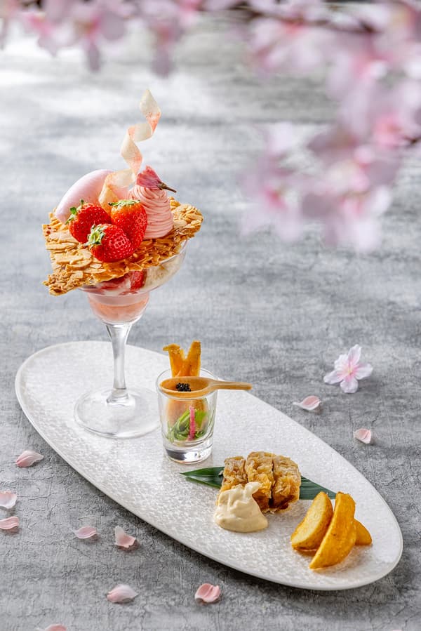 Cherry Blossom Strawberry Parfait