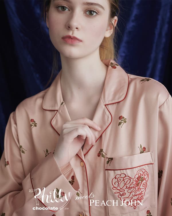 磨毛缎面印花衬衫连衣裙背面