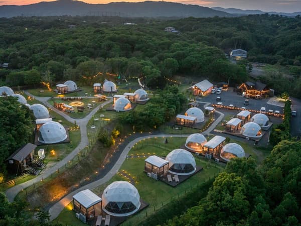 Valentine's themed dome interior