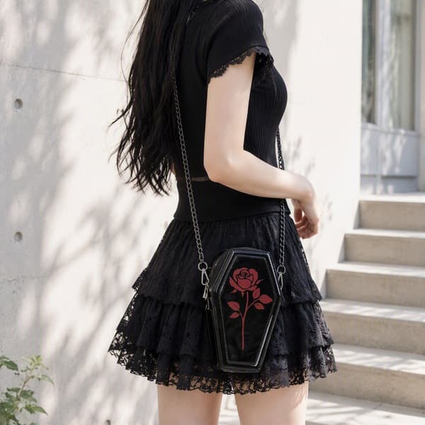 Tas peti mati dari seri Halloween Gothcore Flying Tiger Copenhagen