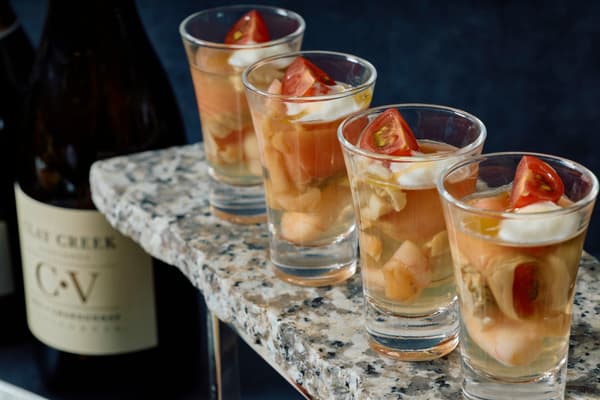 Seafood Umami Gelée with Clam Cream Sauce