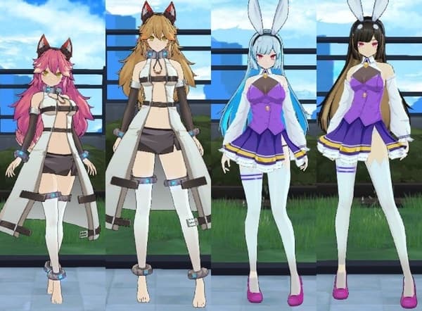 From left: Chii (Fenrir), Haru (Fenrir), Ephnel (White Rabbit), Lily (White Rabbit)