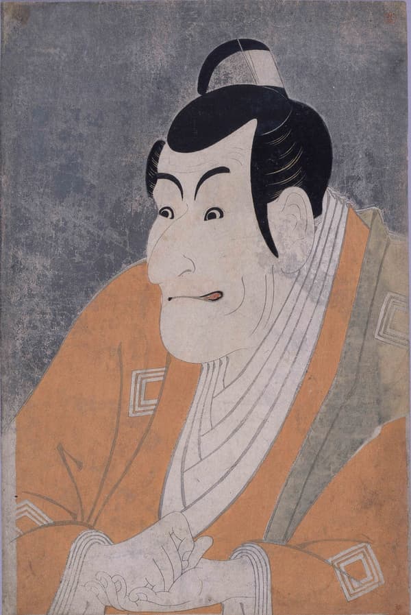 東洲齋寫樂《市川鰕藏飾竹村定之進》，1794年