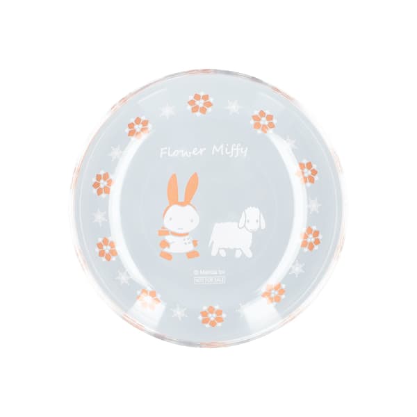 Flower Miffy Glass Plate