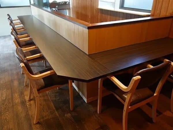 Counter seating: Watch the chef at work while enjoying seasonal flavors