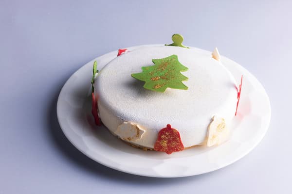 Kue Mousse Hojicha, Jeruk Mandarin, dan Vanila
