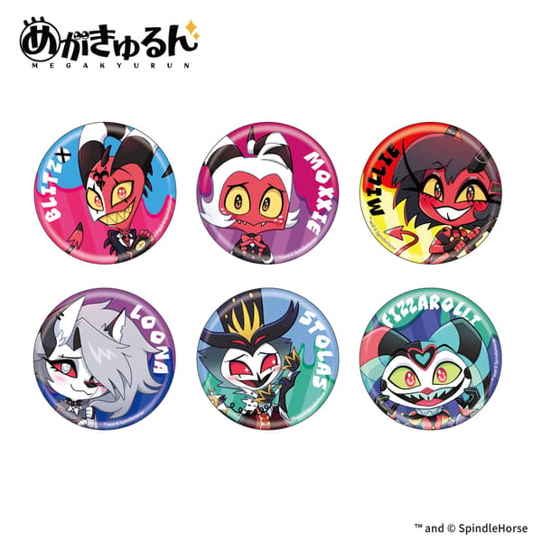 HELLUVA BOSS Megakyurun Trading Can Badge