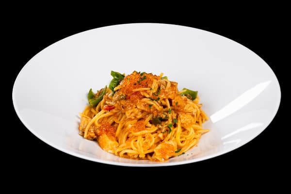 Seafood Tomato Ragù with Homemade Tagliolini and French Caviar