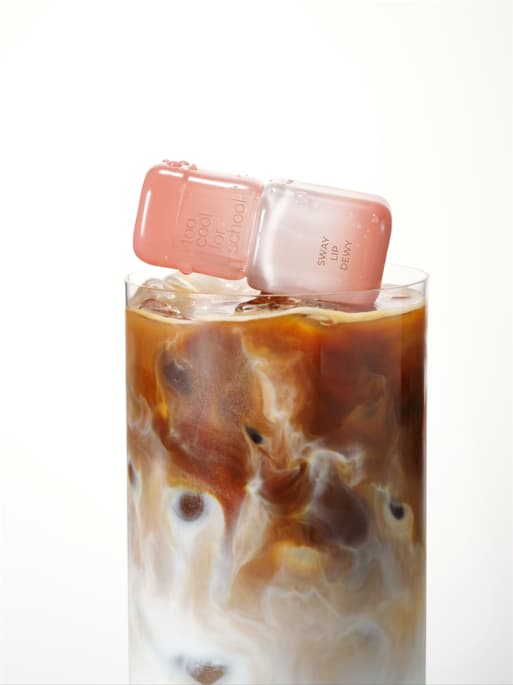 Sway Lip Dewy lip tint on iced coffee