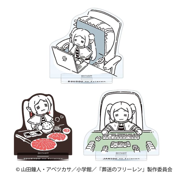 Frieren acrylic stands, 3 types