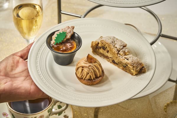 Sweets served with the afternoon tea
