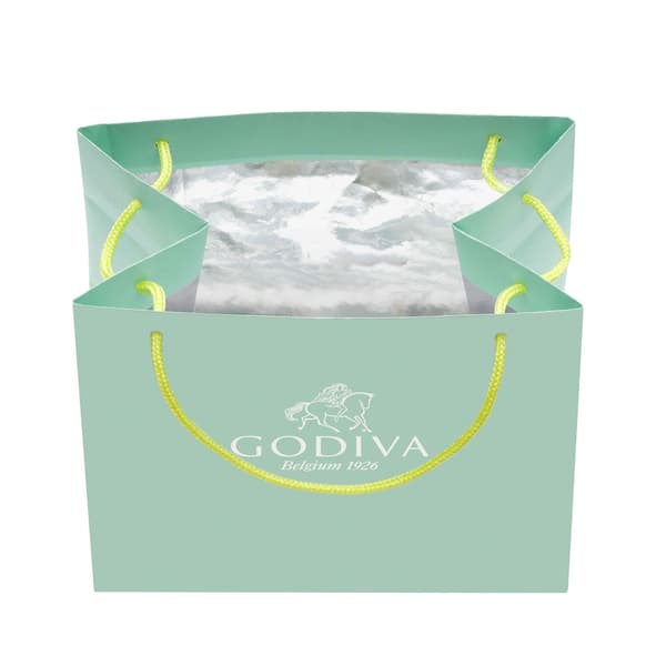 Simple insulated paper shopper bag, side