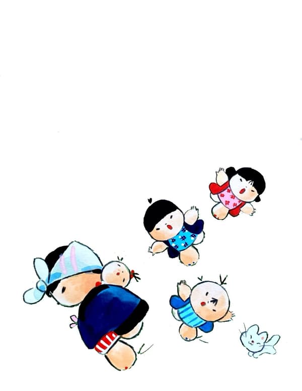 池原昭治筆下的兒童插畫