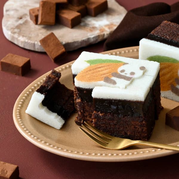 熊貓果凍年輪蛋糕（雙重巧克力）
