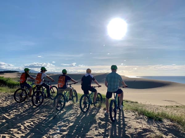 Ciclismo fat bike en las dunas de Tottori