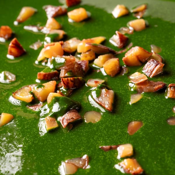 带内皮的煨栗子 × 浓郁抹茶巧克力慕斯