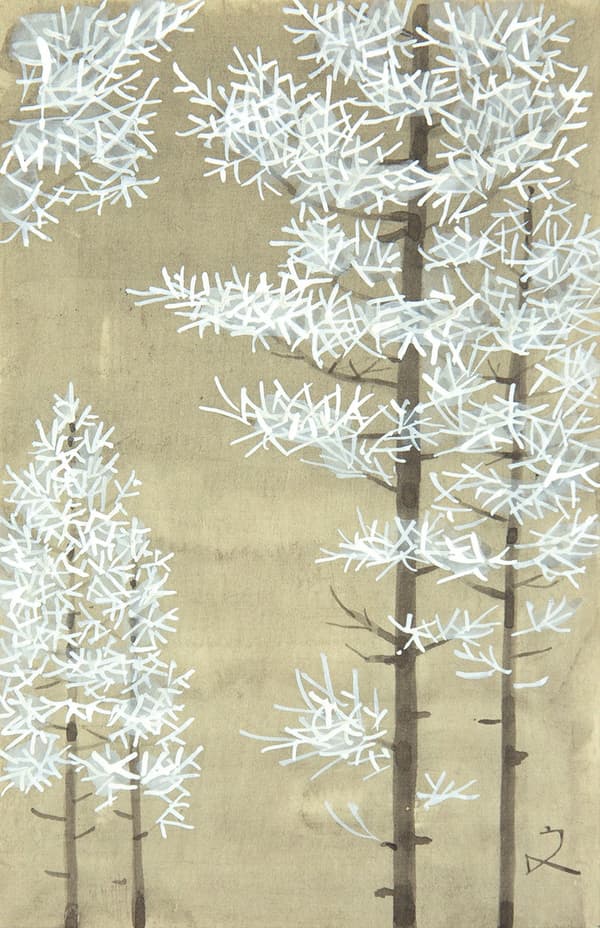 Original illustration for Jakuan Koyomi, installment 55 (1987)