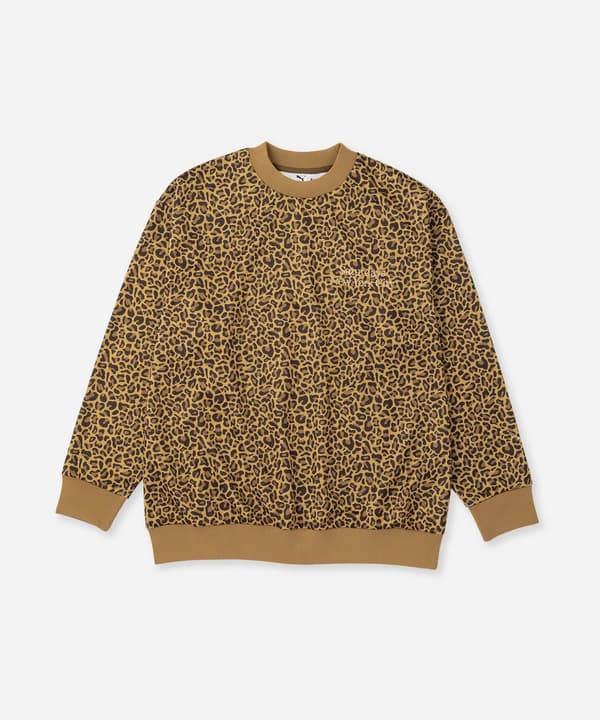 Leopard Print Crew Neck Top