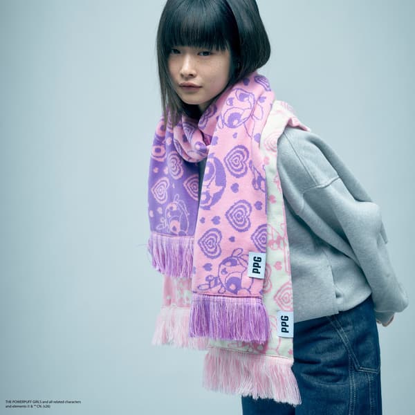 Knit Scarf featuring The Powerpuff Girls
