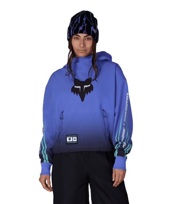 WOMENS FOX RACING WATERPROOF CROP HOODY