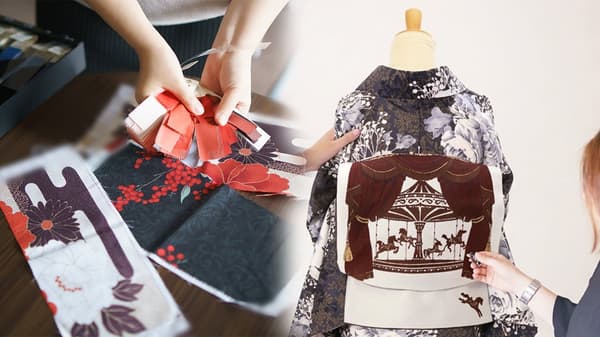 Gambar konsep Kimono Fukubukuro