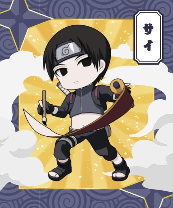 Shinobi-Zato Birthday Card featuring Sai