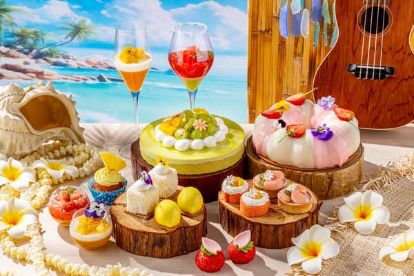 甜点室内的10种甜点自助餐