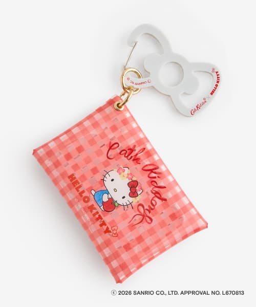 Cath Kidston × Hello Kitty 透明收纳袋挂件 红色